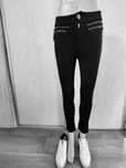 Spodnie damskie czarne, zdobione, slim fit, marki Raw,rozmiar S/36