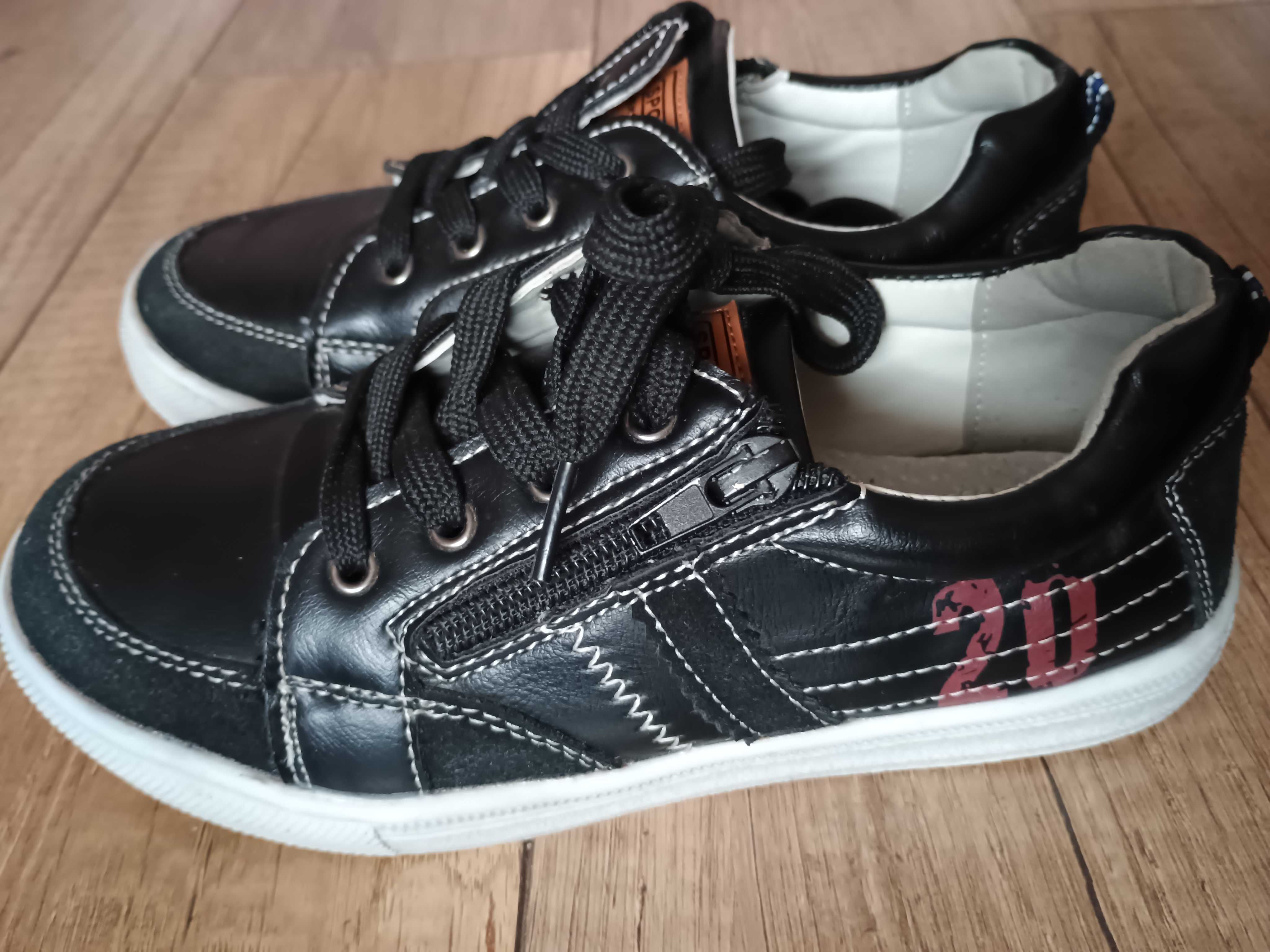 Buty dla chłopca na zamek i na sznurówkę r 32
