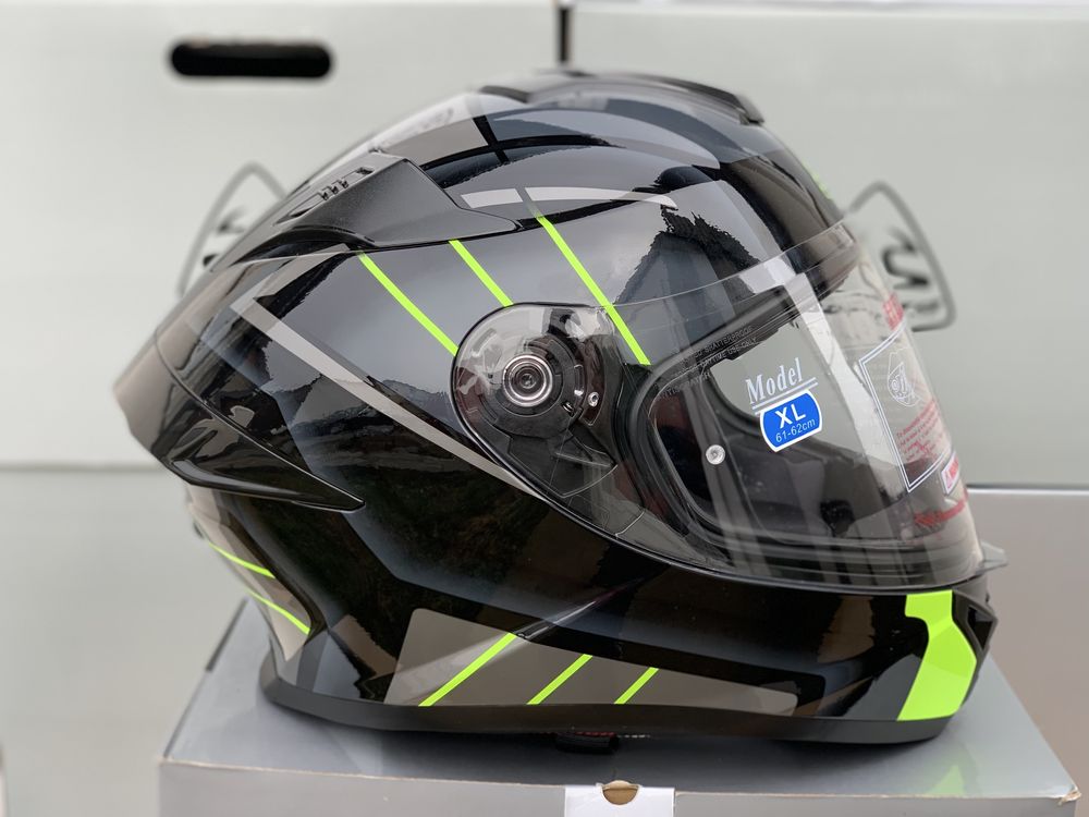Kask motocyklowy BAYARD SP-68s Unity POLICARBON rozmiar XL Fluo!
