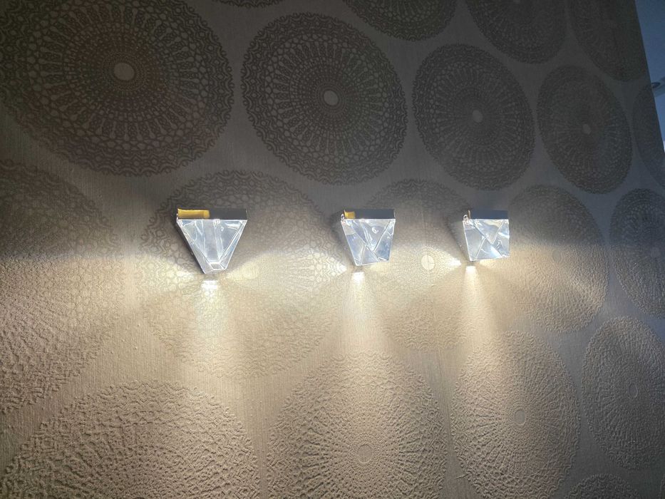 Lampa kryształowo-aluminiowa Tripla - iskrzący DIAMENT firmy FABBIAN