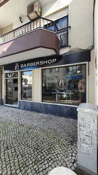 Decoração Montras para Barbearia Salão - Comunicação visual - Fachadas