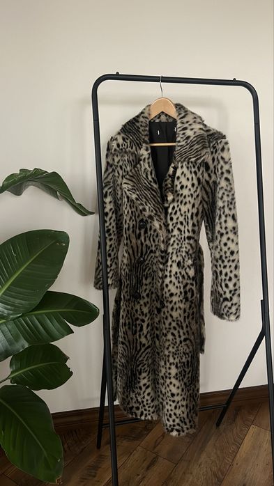 Шуба зара mango zara леопардовий прінт