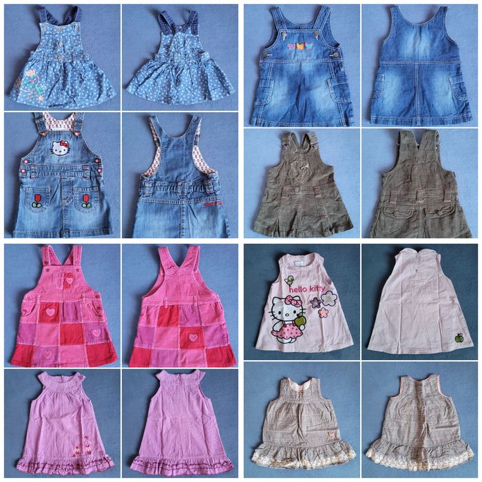 Дитячі комбінезони зі спідницею, сарафани (62-98 см, від 38 грн.)