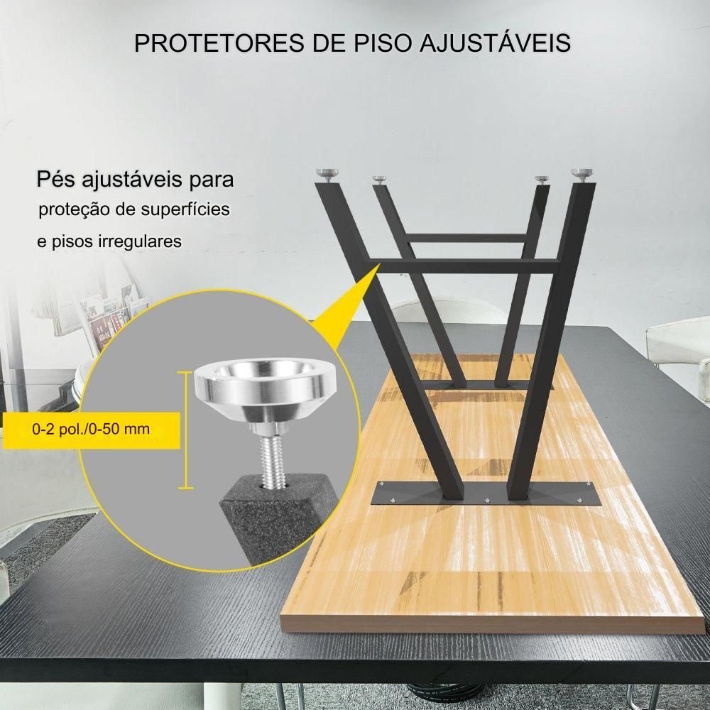 Pernas de Mesa, 2x Tischgestell, 544kg de Capacidade