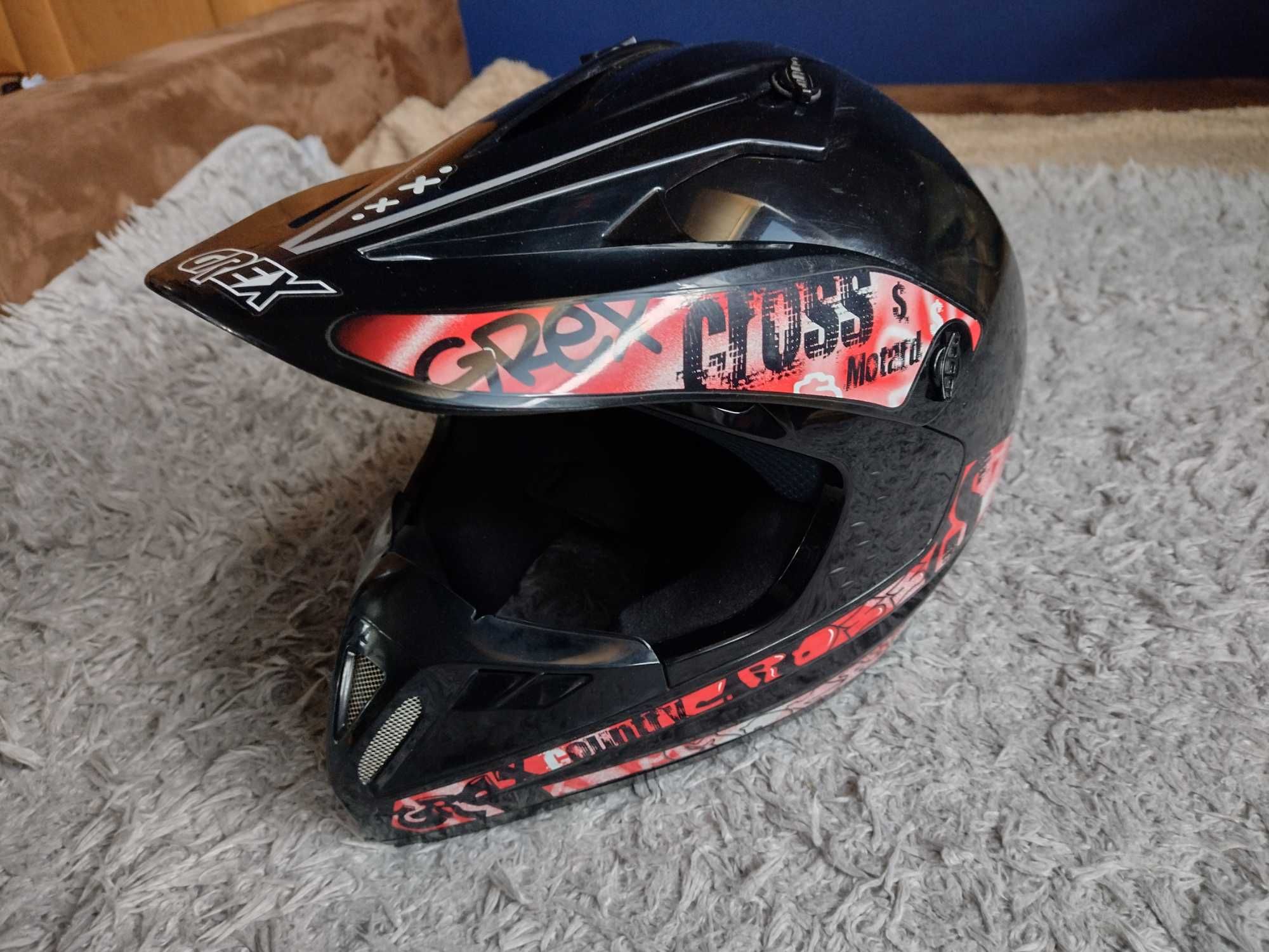 kask motocyklowy grex M-58 cross