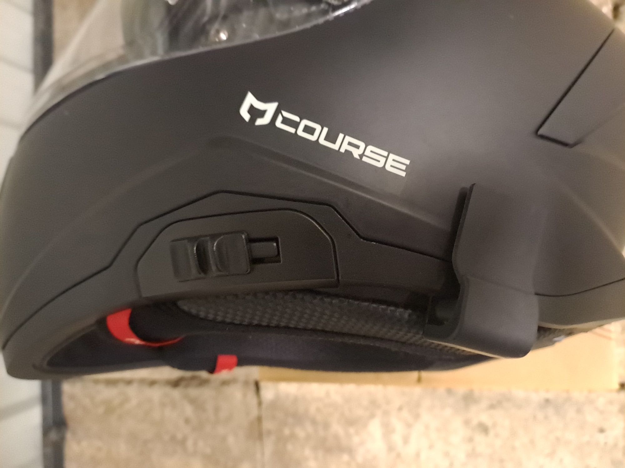 Kask Motocyklowy Course raider EVO Czarny Matowy  + Interkom NOECI