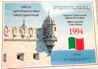 1 Carteira 7 Moedas Lisboa Capital Europeia da Cultura 1994