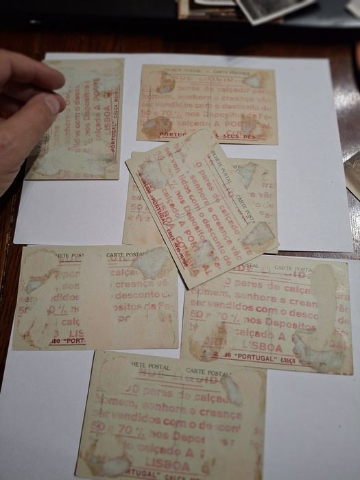 7 Postais antigos CEP grande guerra Portugal promocionais