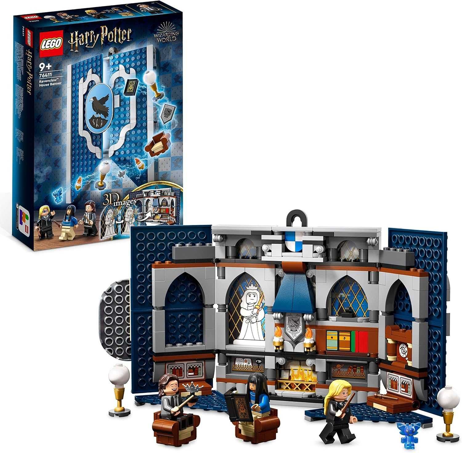 LEGO 76411 Harry Potter: Flaga Ravenclawu, Wspólny Pokój Zamku Hogwart
