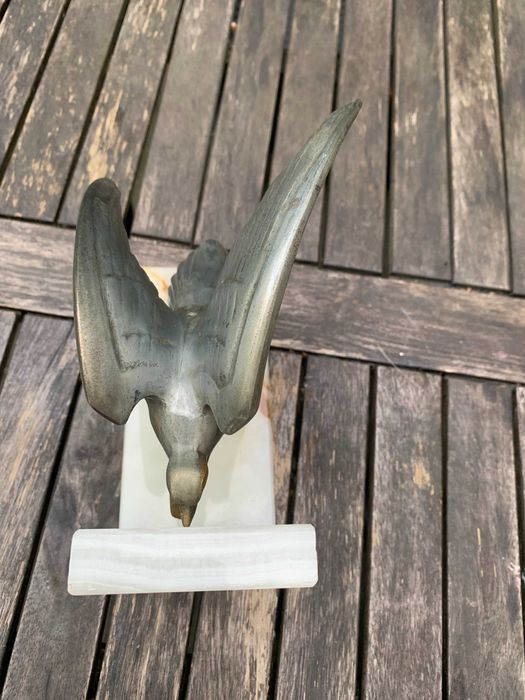 antyczna podpórka do książek, Art Deco, Francja i poł XXw , onyx, Vtg