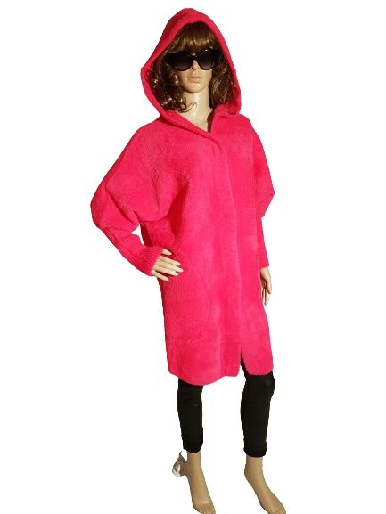 Płaszcz Alpaka z kapturem