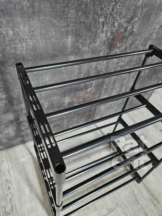 Przechowywanie dom 4 poziomy na pudełka czarny