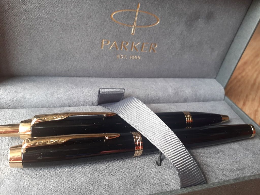 Parker pióro + długopis w pudełku prezentowym