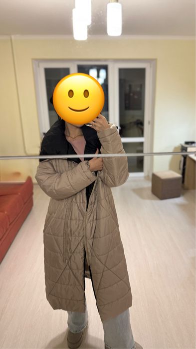 Стильний подовжений пухових. Ідеальний стан. Майже нове