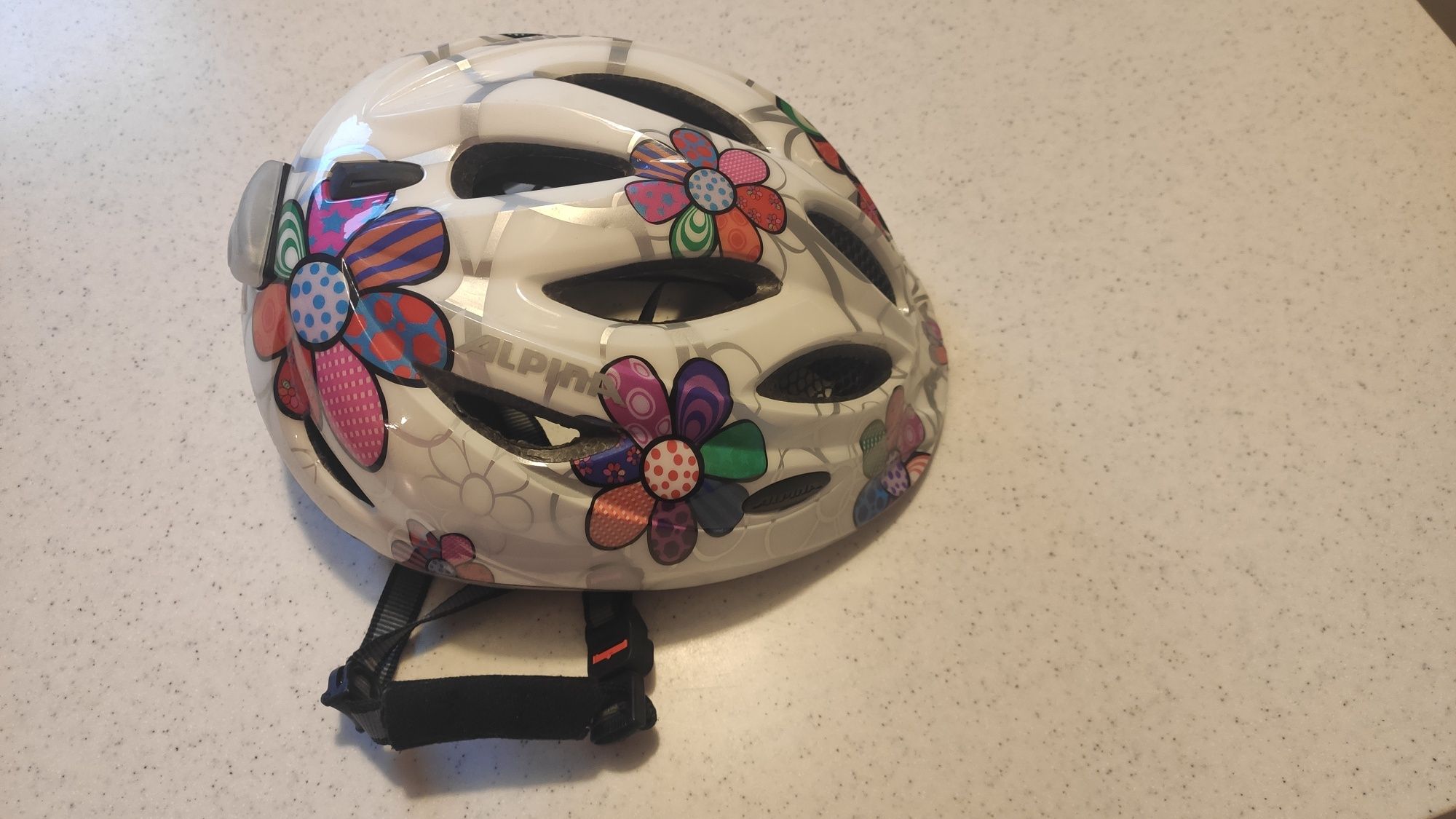 Kask rowerowy dziewczęcy Alpina, 51-56cm