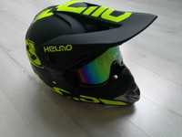 Kask Cross + gogle (enduro, ktm, yamaha, suzuki, mrf, loncin, mrf