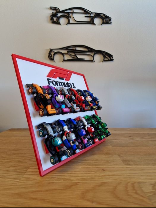 Moldura / Expositor para coleção Lego mini f1 71049 (carros NÃO incluí