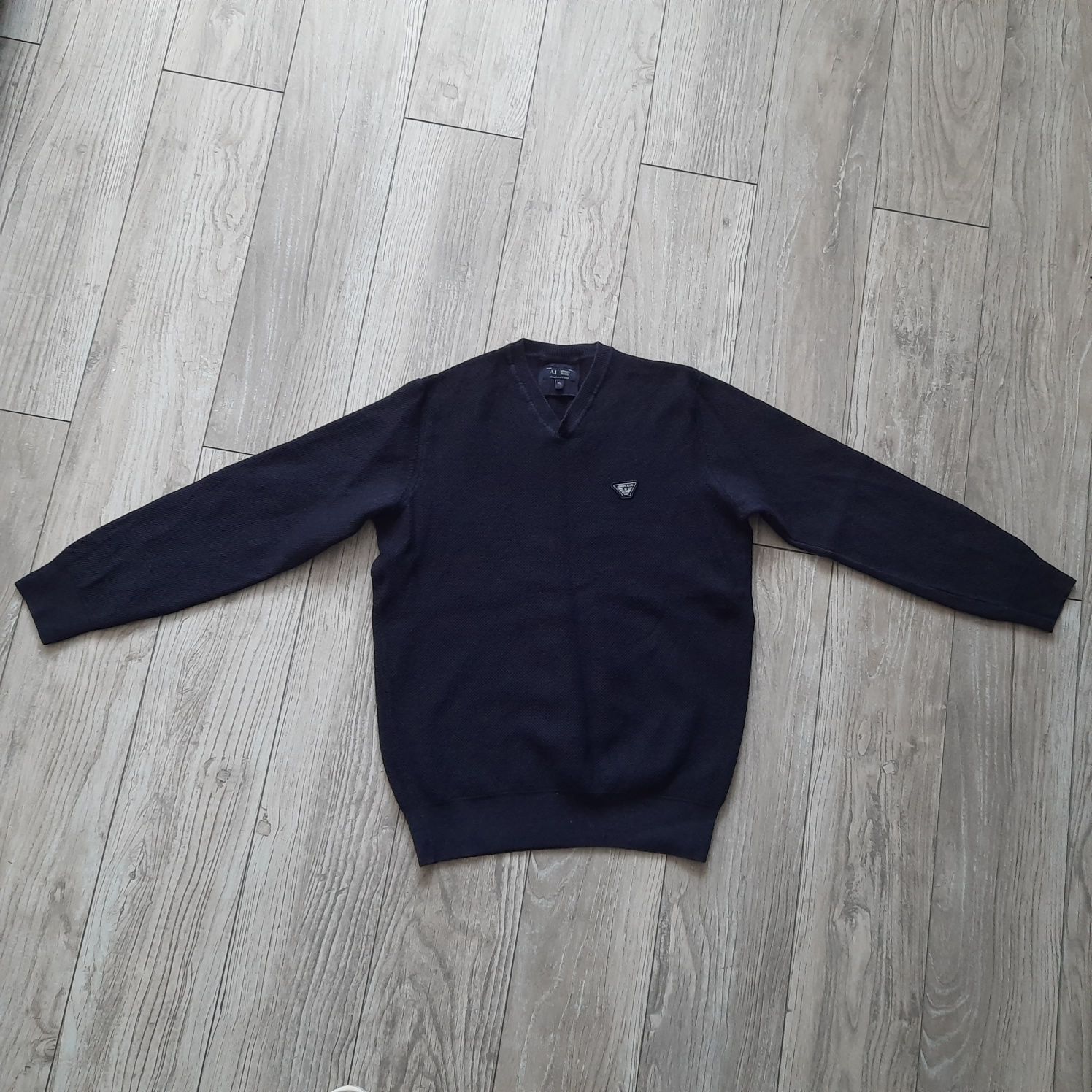 Armani Jeans sweter męski r. S granatowy