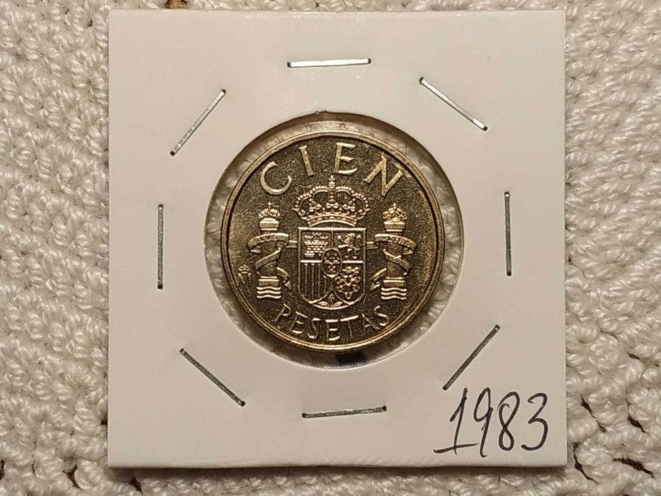 Espanha - moeda de 100 pesetas de 1983