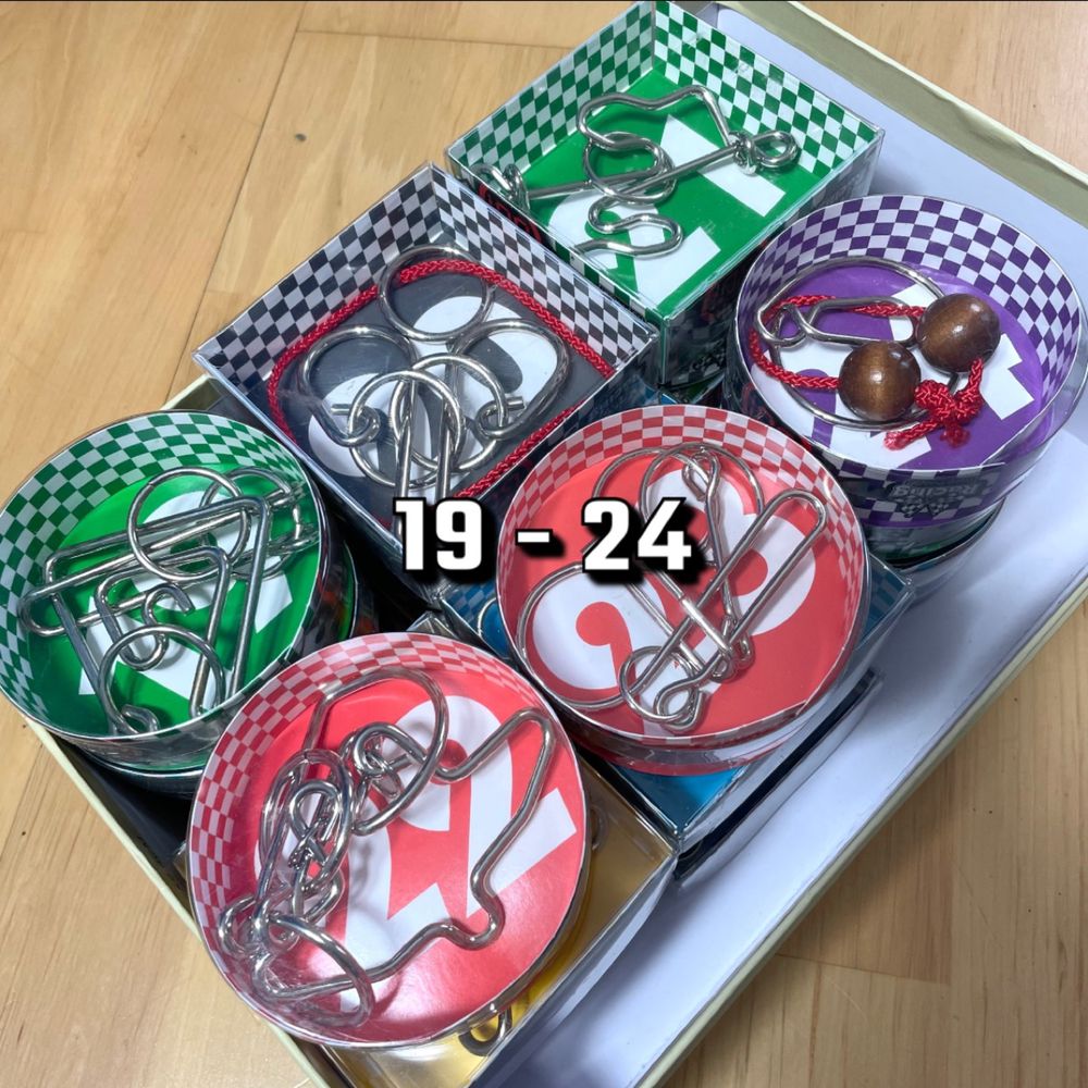Łamigłówka druciana metalowa Racing Wire Puzzles NOWY ZESTAW
