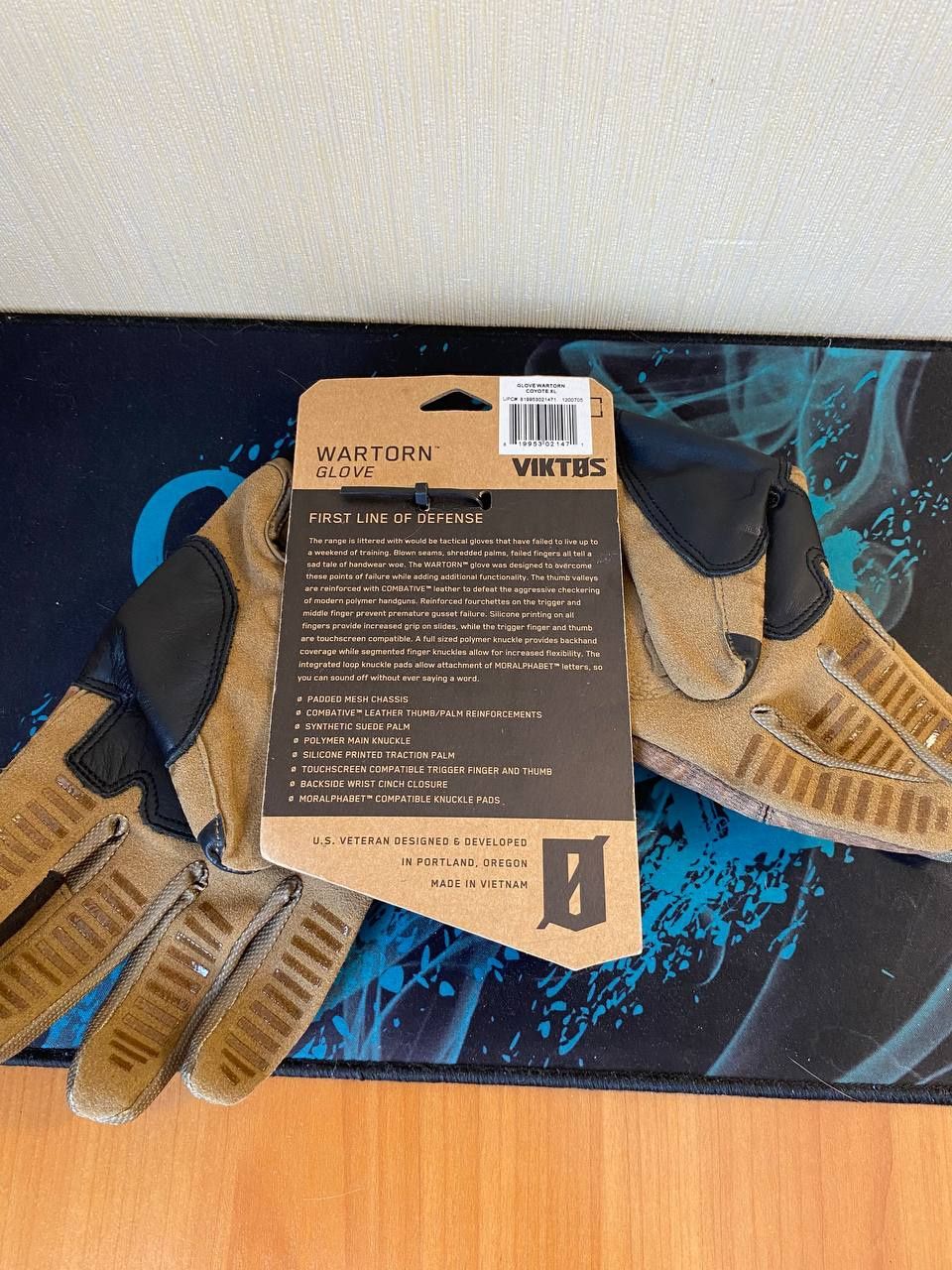 Тактичні рукавиці Wartorn coyote XL
