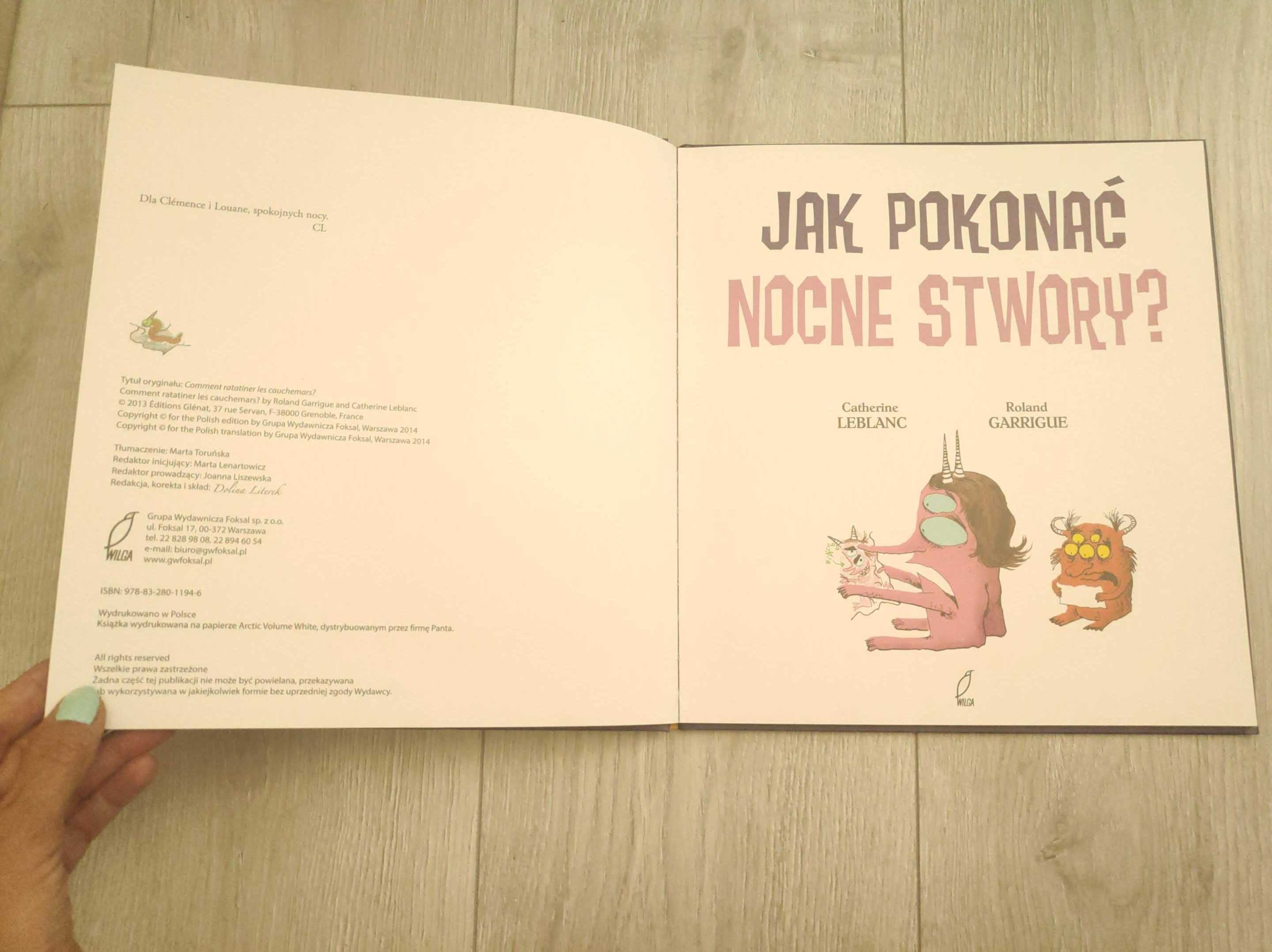 Jak pokonać nocne stwory. Catherine Leblanc, Roland Garrigue