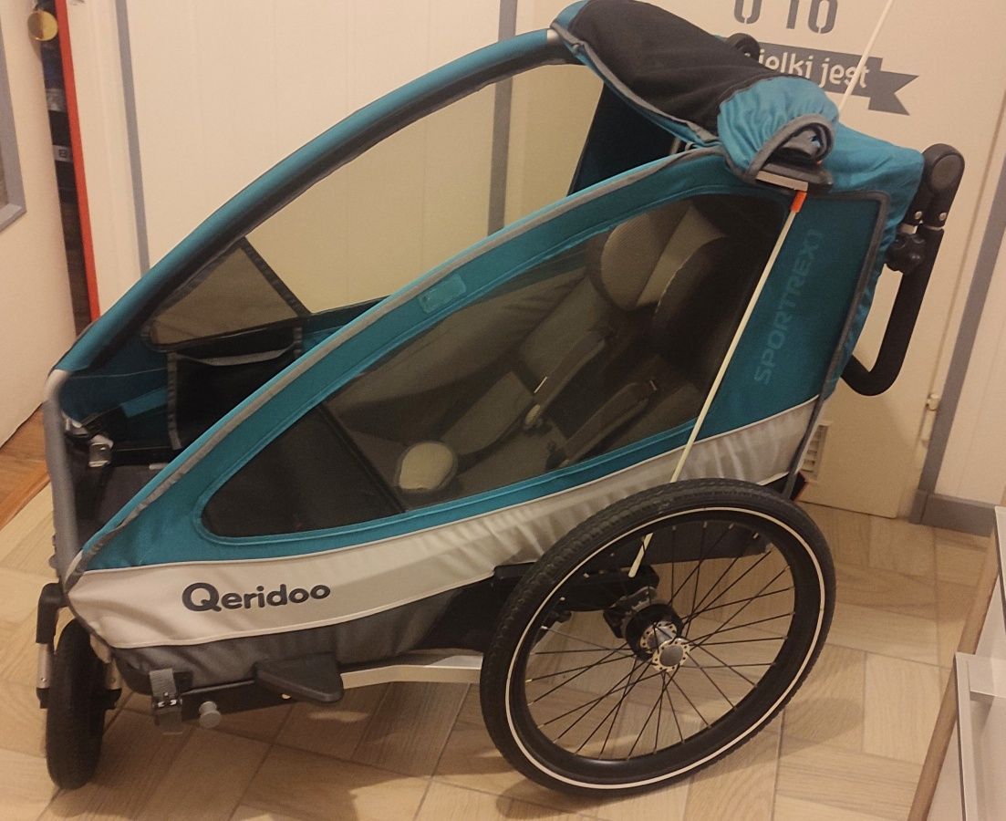 Przyczepka rowerowa jednoosobowa Qeridoo Sportrex1