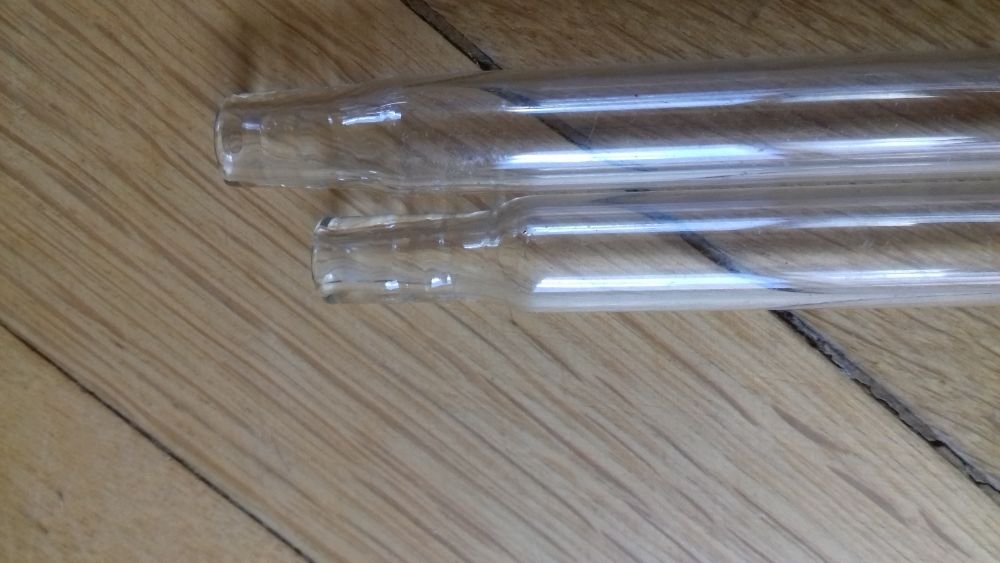 СССР Две стеклянные мед. пипетки 37 см