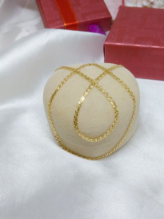 Piękny złoty łańcuszek Gucci, złoto próby 585, dł. 45 cm