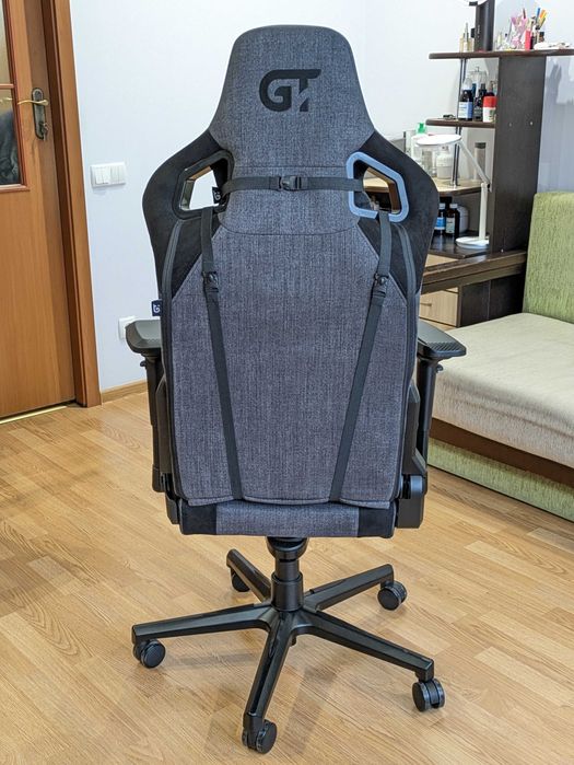 Геймерське Крісло GT Racer X-8005 Dark Gray/Black suede