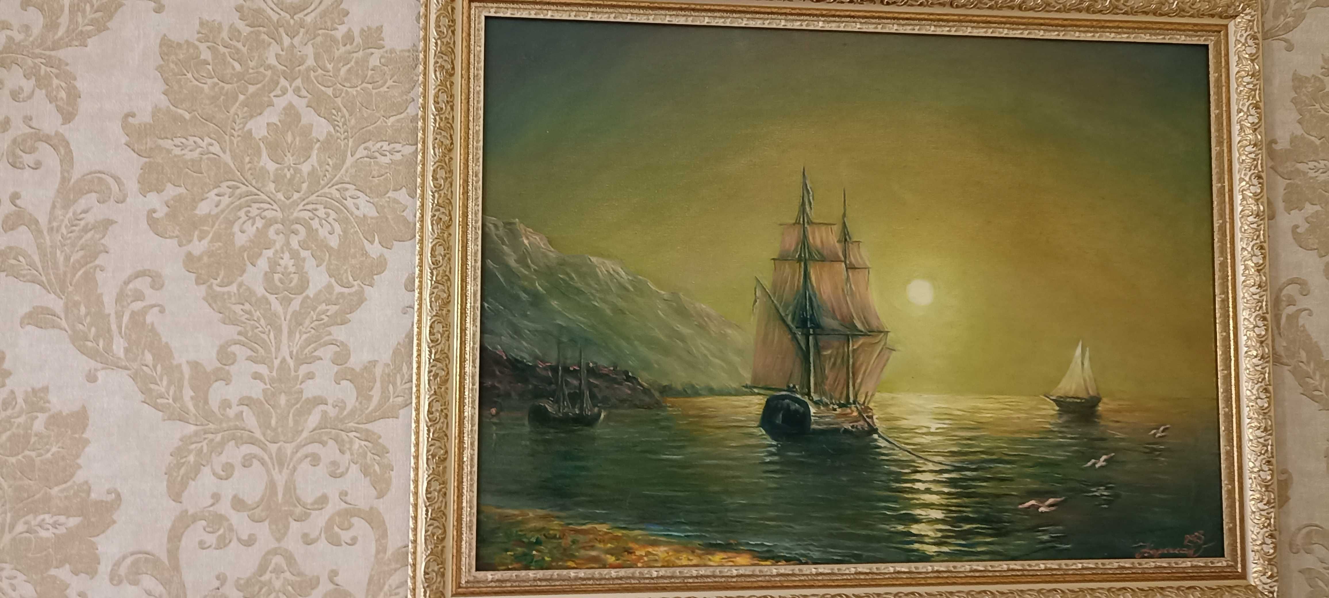 Картина на полотні " Тихе море "  (60х80)