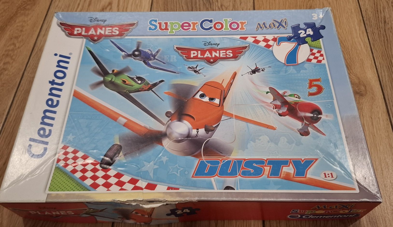 Puzzle Planes Dusty Clementoni 24 elementy. Maxi