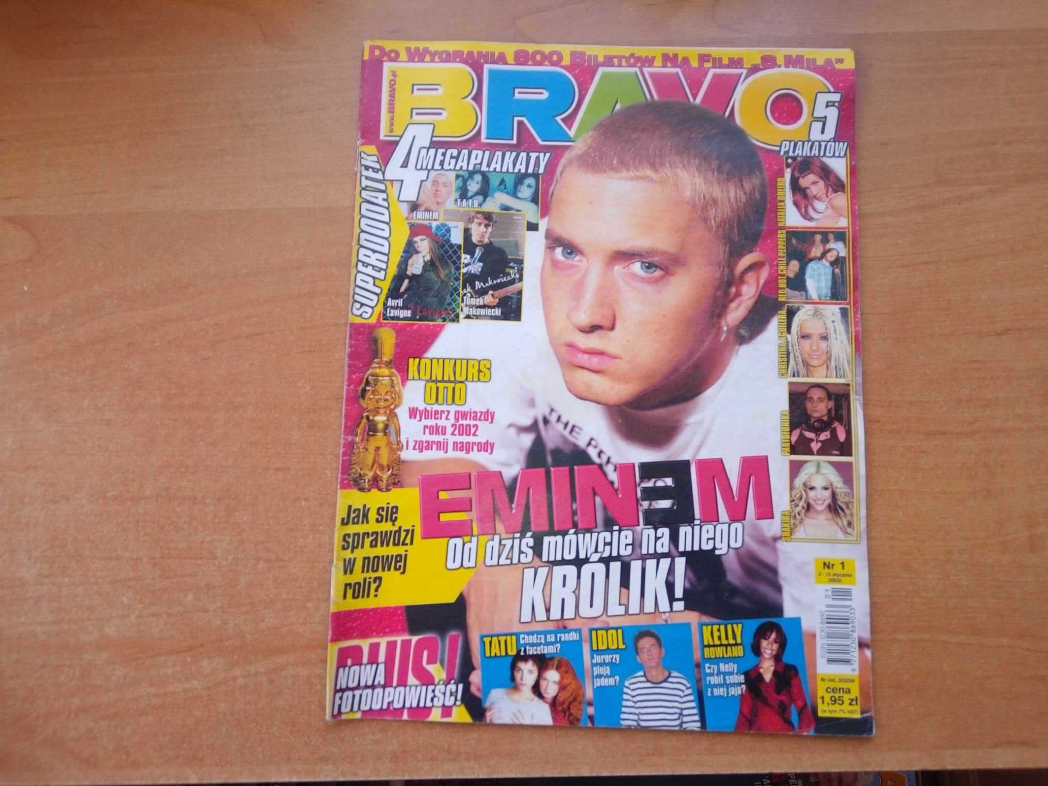 Dwutygodnik Czasopismo Gazeta Bravo nr 1 2003 styczeń Eminem