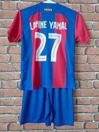 Strój piłkarski dziecięcy z getrami FC Barcelona Lamine Yamal rozm. 14