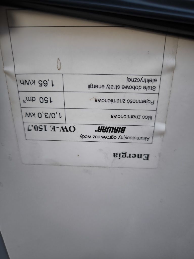 Bolier Biawar 150l