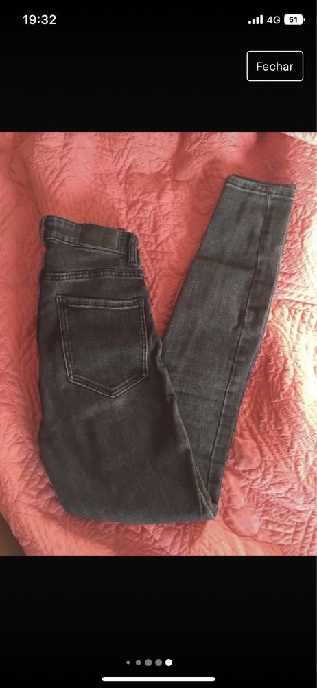 Jeans skinny cinta alta Zara 34