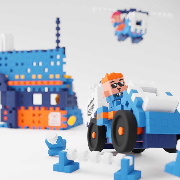 Marioinex KLOCKI 905852 MINI WAFLE Posterunek Policji 280 el