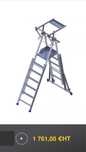 Escadas plataforma de aluminio PIRC 250R