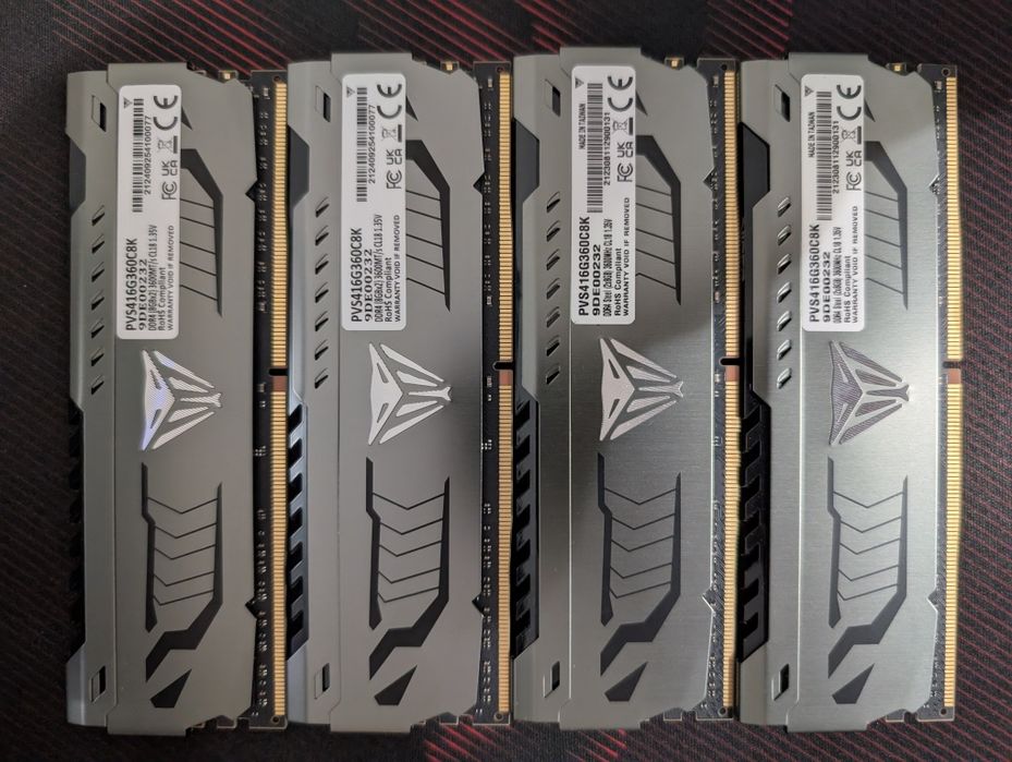 DDR4 3600 32GB Patriot viper steel