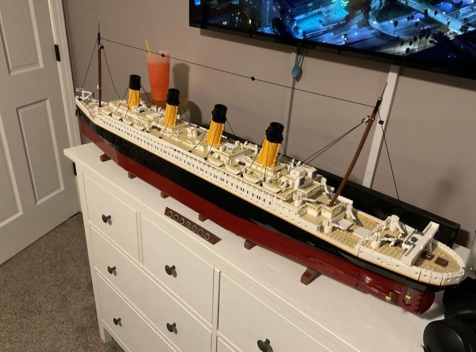 Новый конструктор Титаник, Lego Titanic 10294 аналог, 9090 элем, 135см