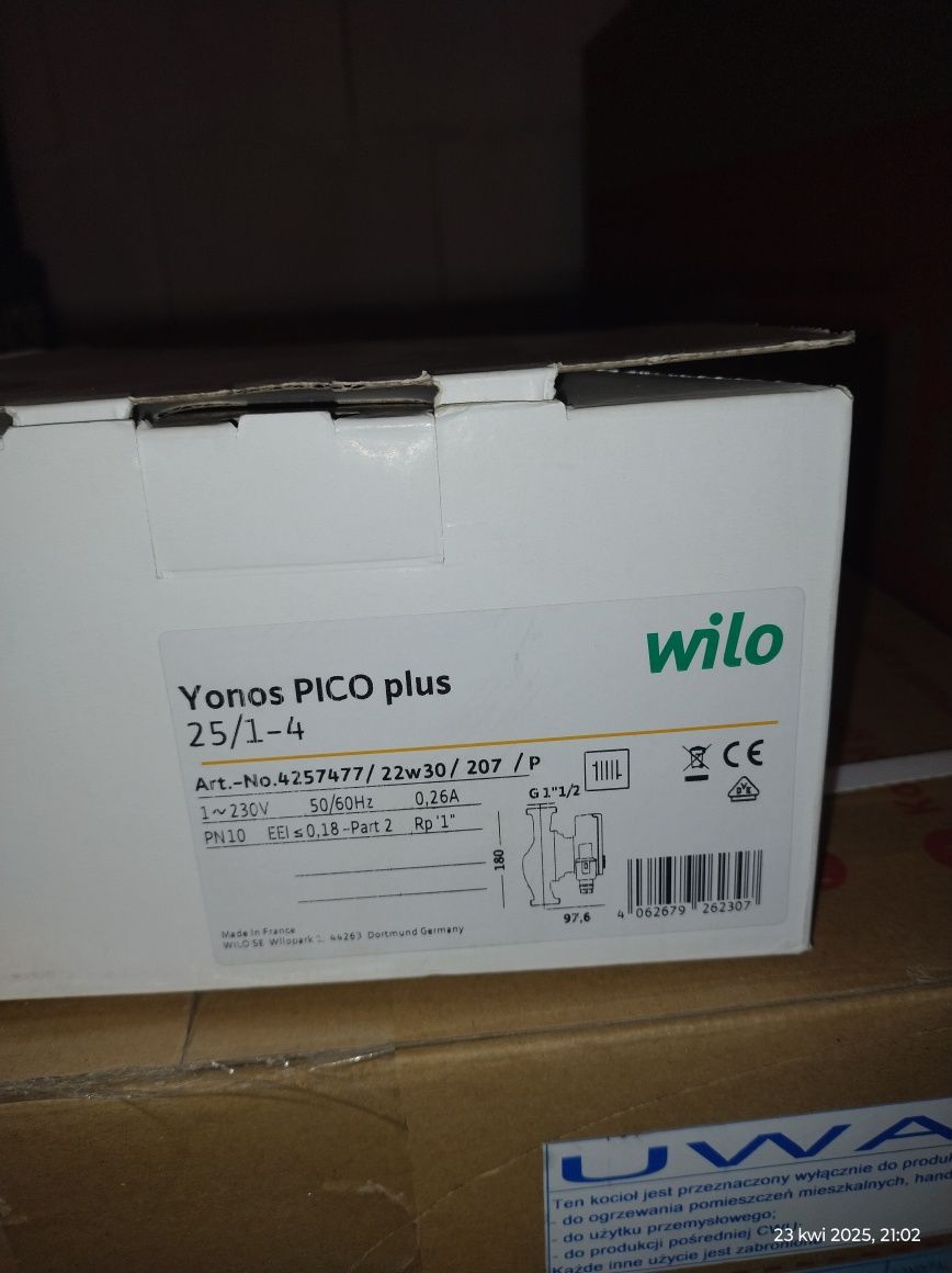 Pompa wilo yonos pico plus 25/1-4