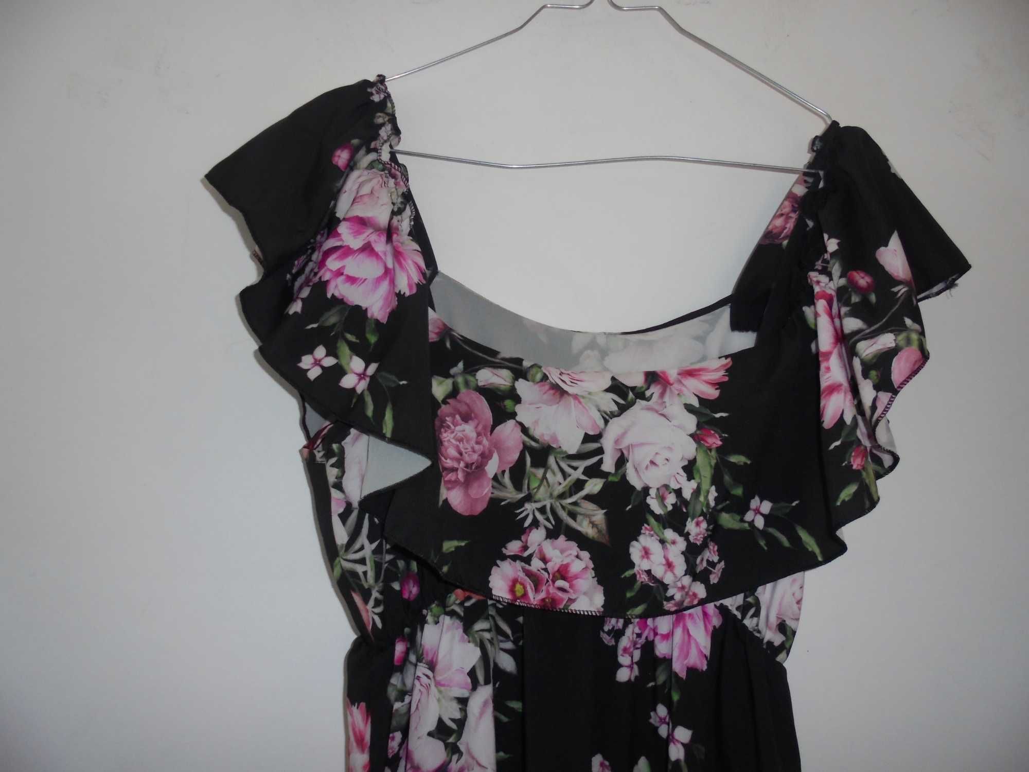 vestido de senhora muito florido