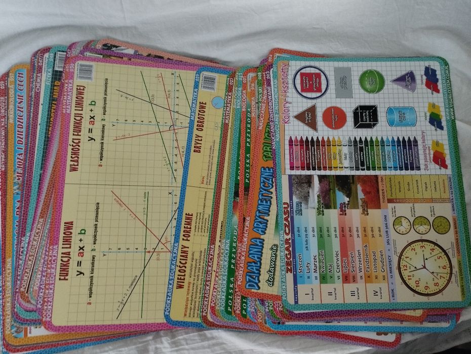 Mega Zestaw Podkładek Edukacyjnych 68 Sztuk 30X40Cm Znaki Drogowe