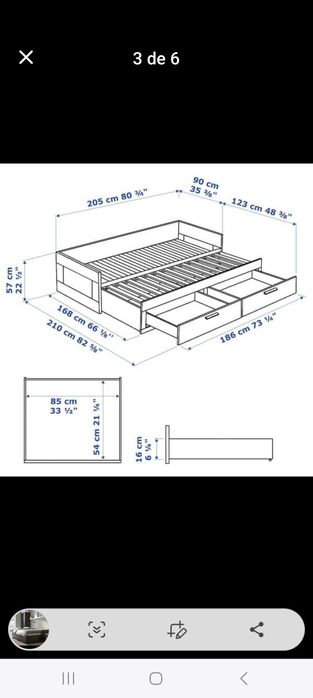 Cama Extensível Brimnes