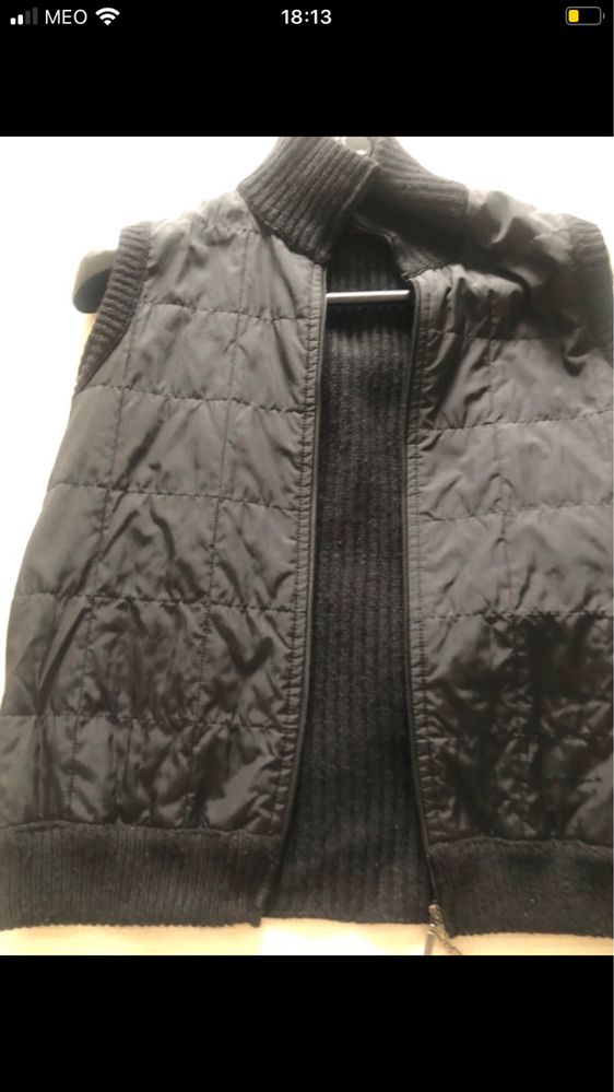 Colete Burberry,  preto