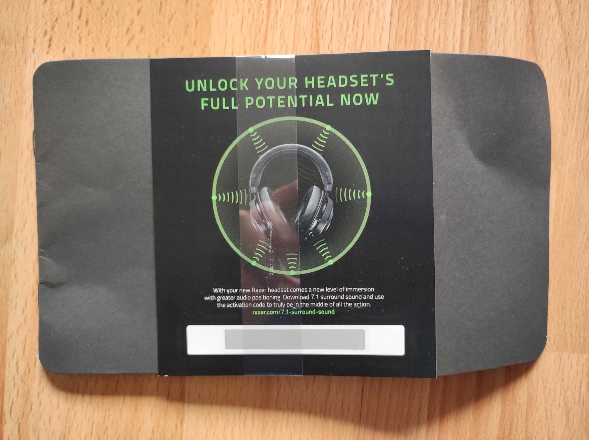 Headset Razor Kraken X Lite 7.1