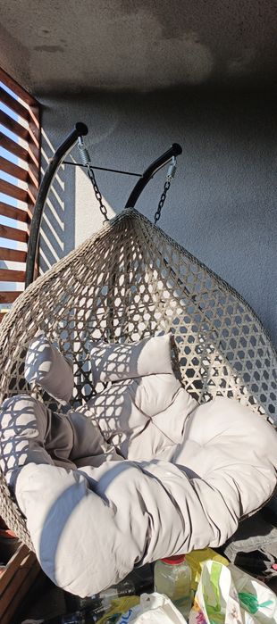 Fotel wiszący bujany 2 os.