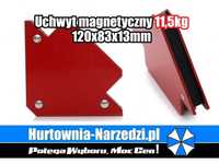 2 x Uchwyt magnetyczny 120 x 83 x 13mm 11,5 kg kątownik magnetyczny