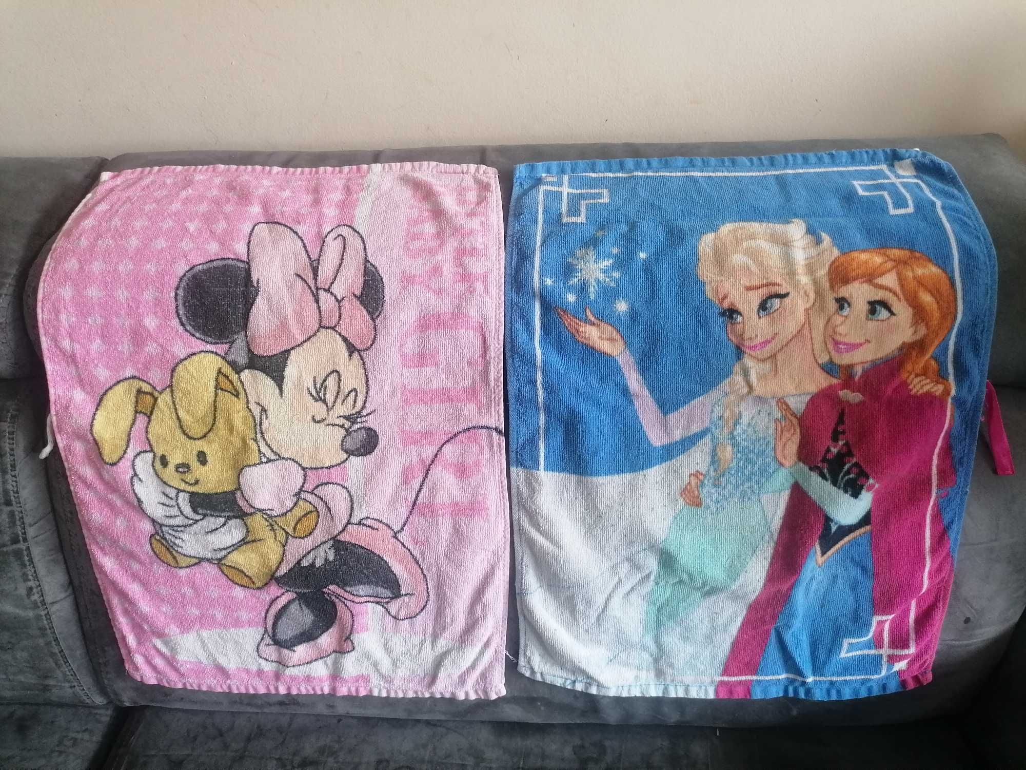 Ręcznik dziecięcy do przedszkola z uchwytem elsa kraina lodu