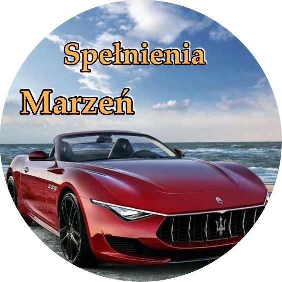 opłatek na tort Urodziny Maserati Samochód Auto